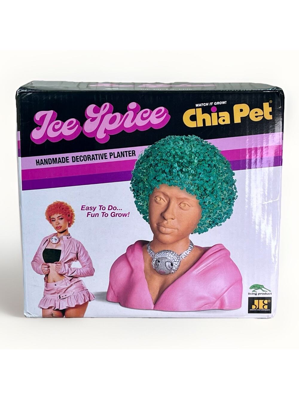 NEW ICE SPICE CHIA PET HEAD Decorative Planter- Limited Edition